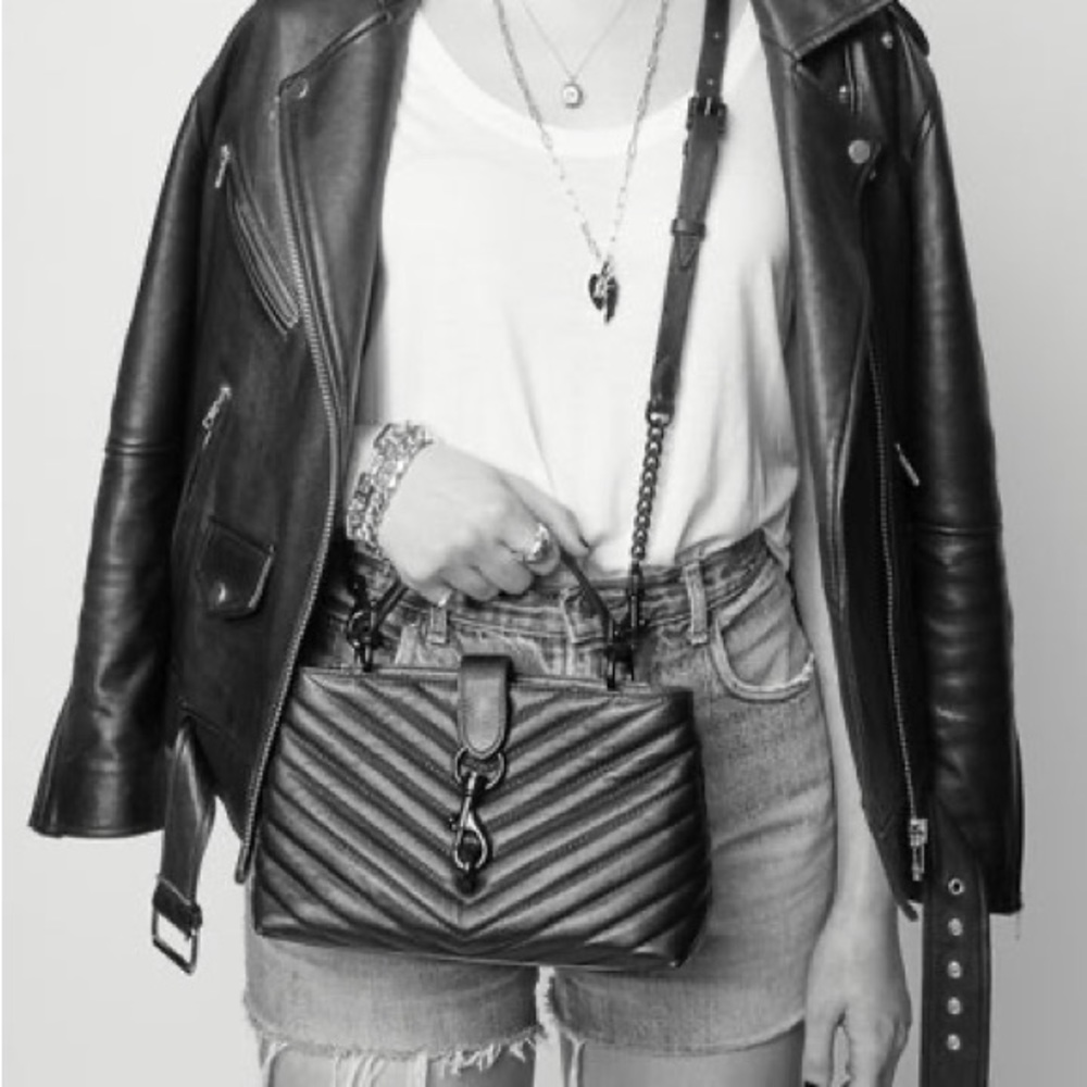 Rebecca Minkoff Edie - Black cross cube, one size fits all, Black - Picture 1 of 13